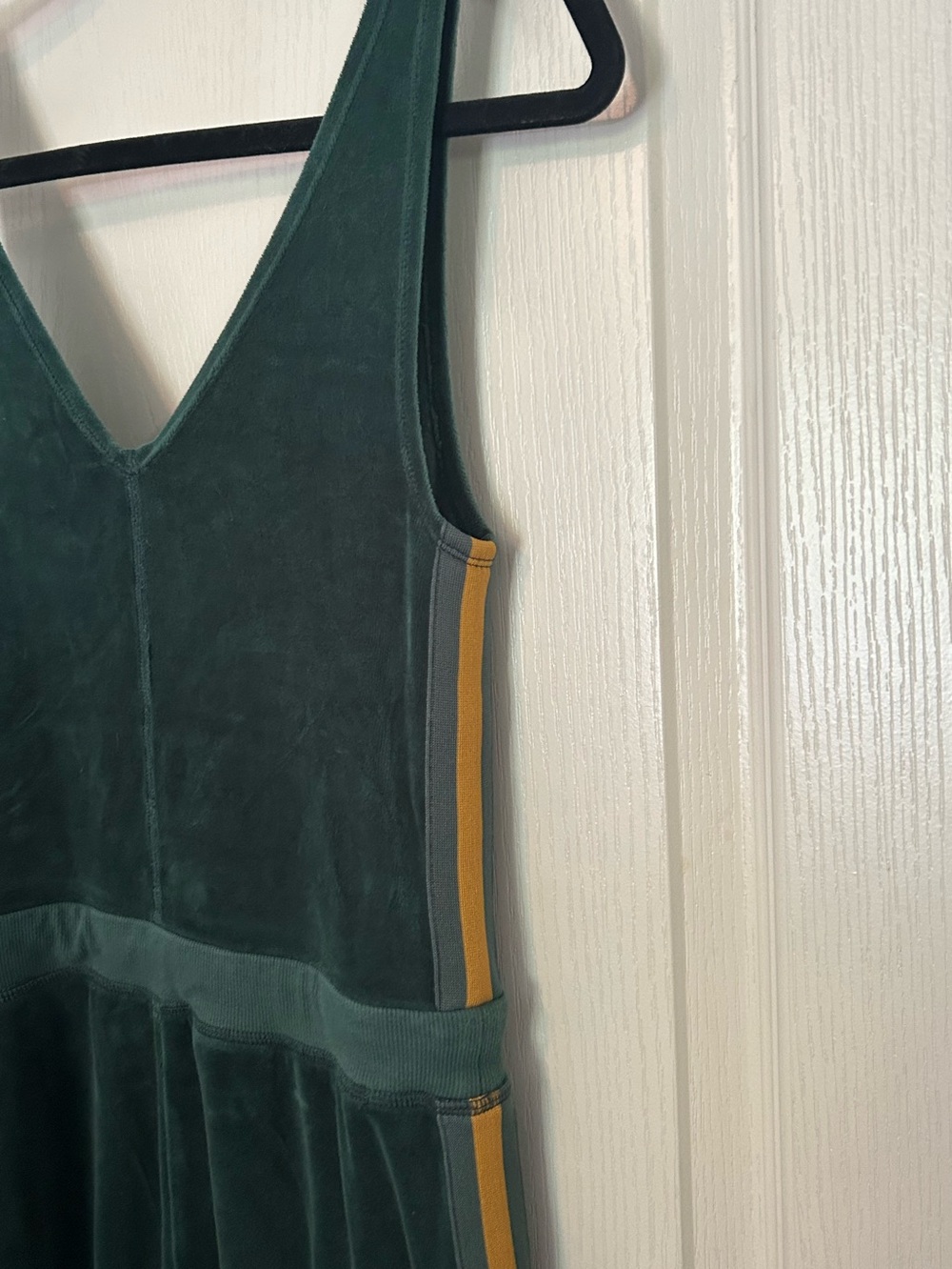 FP Movement Velvet Forest Green Jumpsuit with Drawstring Waist - Picture 6 of 9